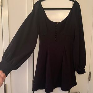 Free people puffy sleeved mini dress